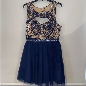 Blue party dress
